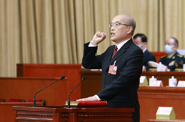 最高人民法院院長(cháng)張軍進(jìn)行憲法宣誓