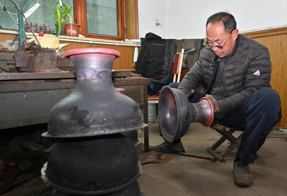 河北饒陽(yáng)：景泰藍制造助力鄉村振興
