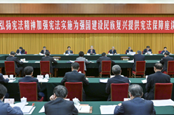 趙樂(lè )際出席“弘揚憲法精神，加強憲法實(shí)施，為強國建設、民族復興提供憲法保障”座談會(huì )并講話(huà)