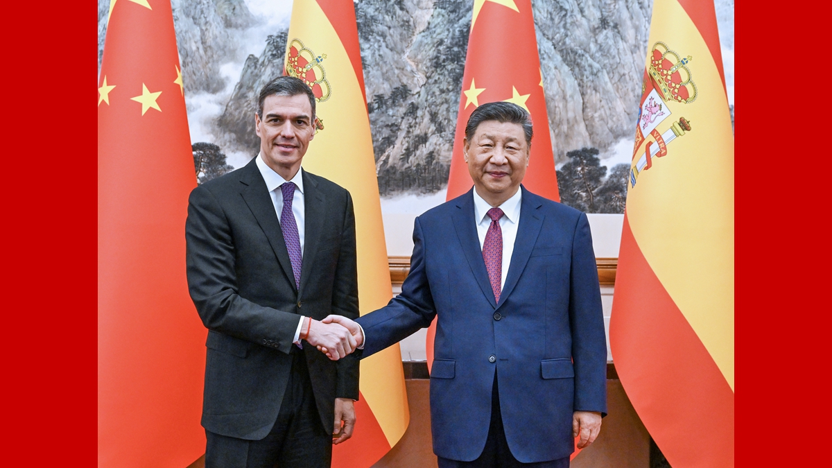 習近平會(huì )見(jiàn)西班牙首相桑切斯
