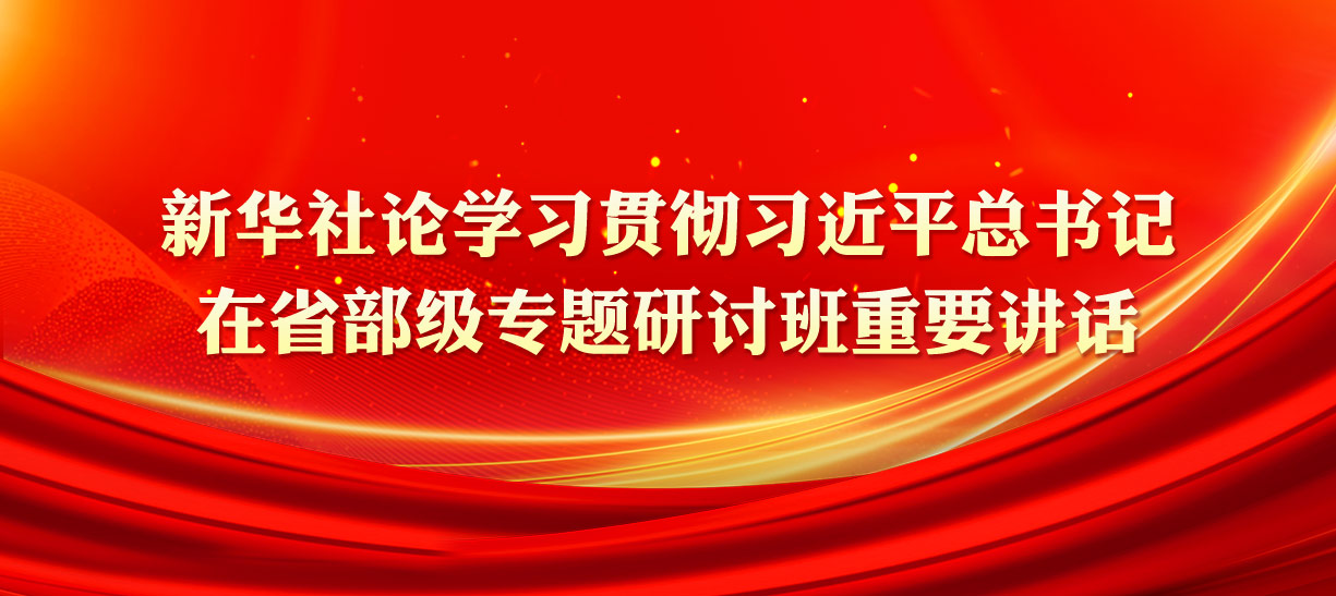 新華社論學(xué)習貫徹習近平總書(shū)記在省部級專(zhuān)題研討班重要講話(huà)