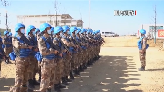 中國第八批赴南蘇丹（朱巴）維和步兵營(yíng)出征
