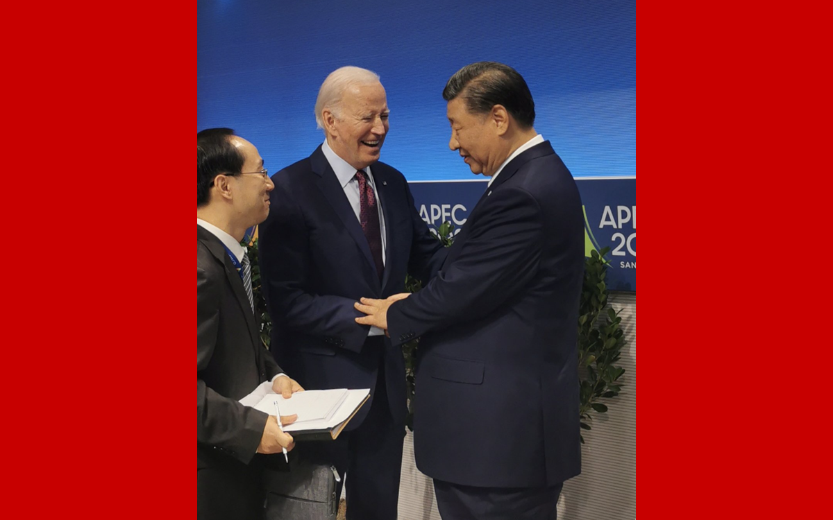 APEC會(huì )議結束時(shí)，拜登總統與習主席話(huà)別